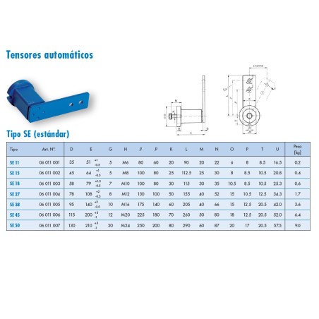 Tensor automatico Rosta modelo SE 38