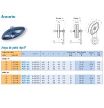 Kit de patin simple Rosta modelo P-5/8"-10D