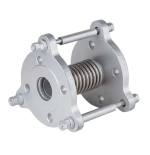 Junta de expansion metalica con camisa interior con bridas DN-40 1-1/2" PN-16