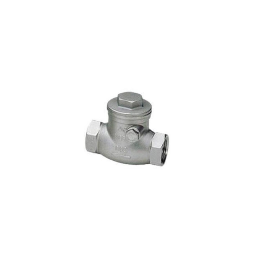Valvula de retención a clapeta oscilante a/inox. A-316 con rosca 1" PN-16 Valvula de retención a clapeta oscilante a/inox. A-316 con rosca 1" PN-16
