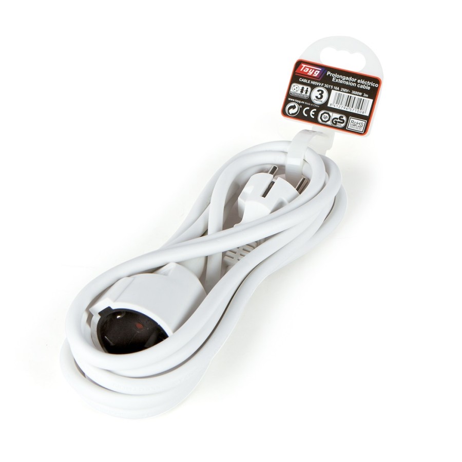 Prolongador electrico Tayg 2P+T 2 metros codigo 570001 Prolongador electrico Tayg 2P+T 2 metros codigo 570001