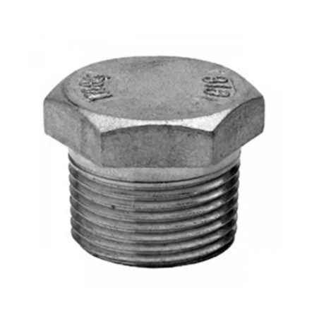 Tapon macho a/inox. A-316 Figura 290 1/4"