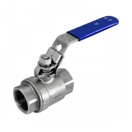 Valvula de esfera 2 piezas paso total a/inox. A-316 con rosca 2" PN-63