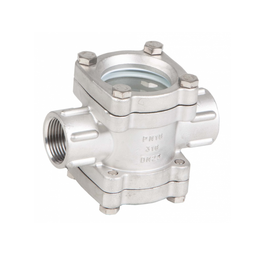 Mirilla de turbulencia doble cristal a/inox. A-316 con rosca 1-1/2" PN-16 Mirilla de turbulencia doble cristal a/inox. A-316 con rosca 1-1/2" PN-16