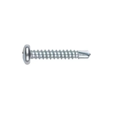 Tornillo cincado autotaladrante cabeza alomada huella Ph Index 4,8 x 19 ABR4819