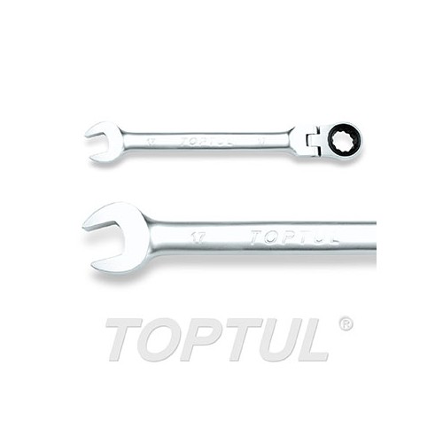 Llave combinada con carraca articulada Toptul 19 mm. AOAH1919