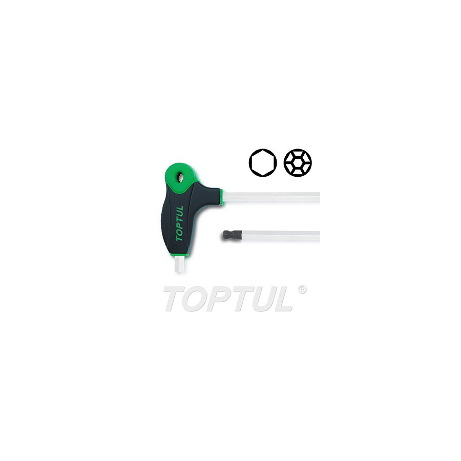Llave allen acodada mango en T con bola Toptul 2 mm. AGCD0214 Llave allen acodada mango en T con bola Toptul 2 mm. AGCD0214