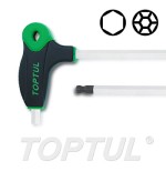 Llave allen acodada mango en T con bola Toptul 10 mm. AGCD1027