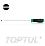 Destornillador punta plana largo Toptul 0,8x4x400 mm. FACB0440