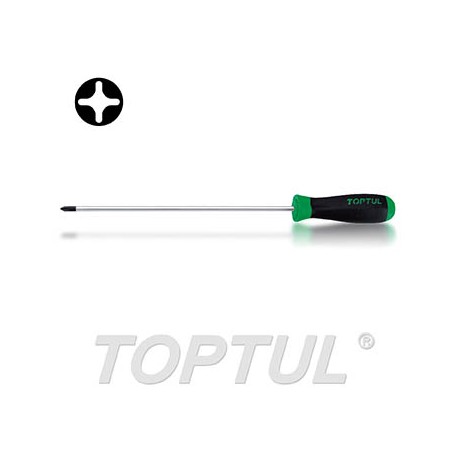 Destornillador punta phillips largo Toptul PH1x249 mm. FBCB0125