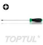 Destornillador punta phillips largo Toptul PH1x249 mm. FBCB0125