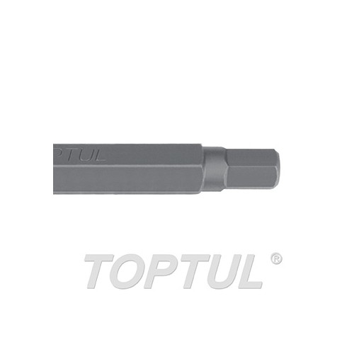 Punta hexagonal larga 10 mm. Toptul 10x75 mm. FSDB1210