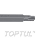 Punta torx larga 10 mm. Toptul T55x75 mm. FSEB1255