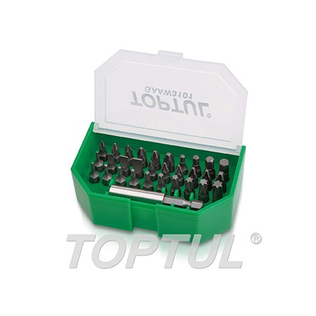 Juego puntas hexagonales con portapuntas magnetico 1/4'' Toptul 31 pz. GAAW3101