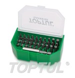 Juego puntas hexagonales con portapuntas magnetico 1/4'' Toptul 31 pz. GAAW3101