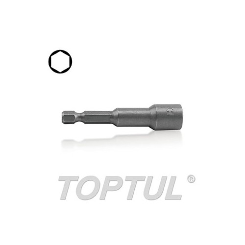 Adaptador con vaso magnetico 1/4" Toptul 13 mm. BEAA0813