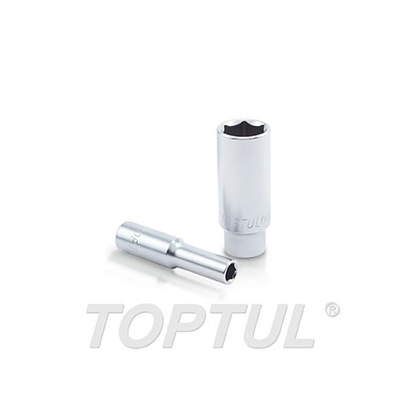 Llave de vaso largo 1/4" 6 caras Toptul 8x50 mm. BAEE0808