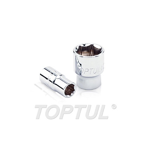 Llave de vaso largo 1/4" 6 caras Toptul 1/2"x50 mm. BBEE0816