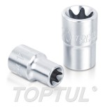 Llave de vaso corto torx 1/4" Toptul 6x25 mm. BAED0806
