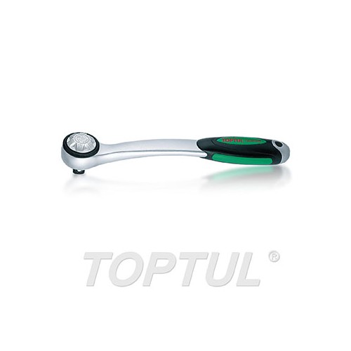Llave de carraca reversible curva 72D Toptul 1/4" CHJM0815