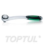 Llave de carraca reversible curva 72D Toptul 1/4" CHJM0815
