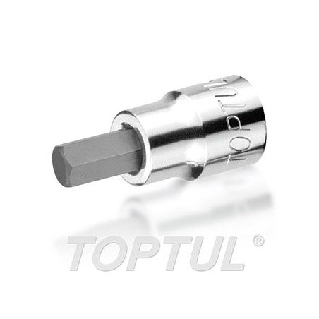 Llave de vaso 1/4" punta hexagonal Toptul 3 mm. BCDA0803