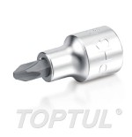 Llave de vaso 1/4" punta phillips Toptul PH3 BCAA08P3