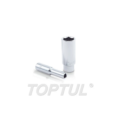 Llave de vaso largo 1/2" 6 caras Toptul 32x77 mm. BAEE1632
