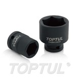 Llave de vaso de impacto corta 6 caras 1/2" Toptul 13 mm. KABA1613