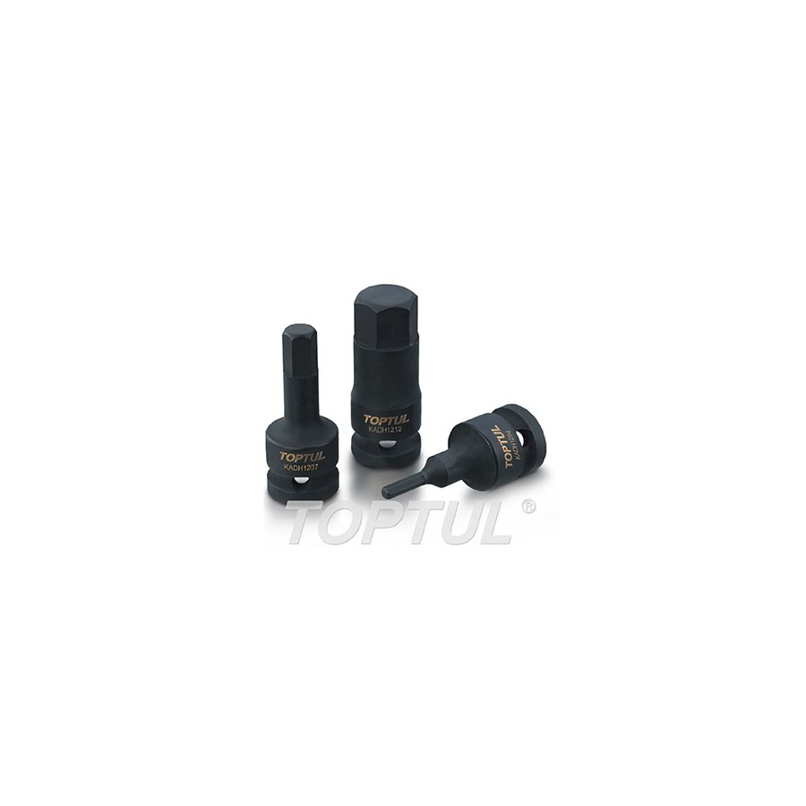 Llave de vaso de impacto 1/2" punta hexagonal Toptul 6 mm. KADH1606 Llave de vaso de impacto 1/2" punta hexagonal Toptul 6 mm. KADH1606