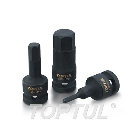 Llave de vaso de impacto 1/2" punta hexagonal Toptul 6 mm. KADH1606
