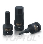 Llave de vaso de impacto 1/2" punta hexagonal Toptul 12 mm. KADH1612