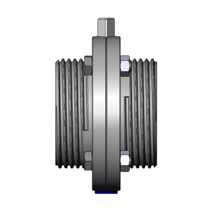 Valvula de mariposa A480 DIN macho-macho Inoxpa A-304L DN-80 EPDM sin maneta