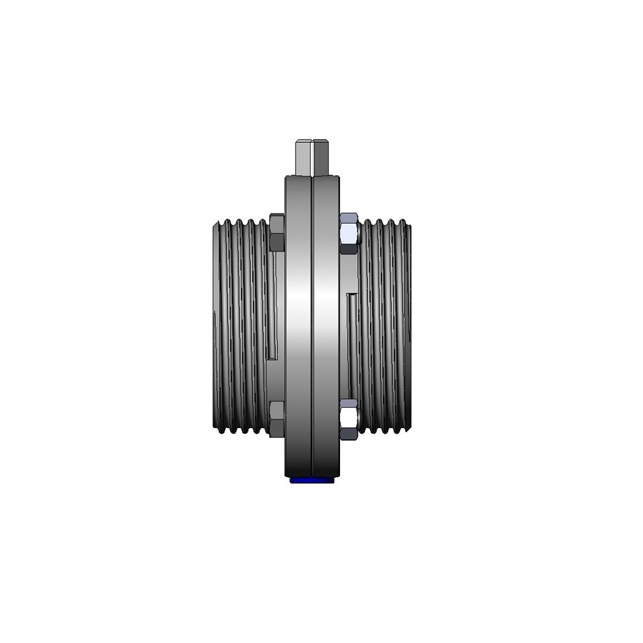 Valvula de mariposa A480 DIN macho-macho Inoxpa A-316L DN-40 FPM sin maneta