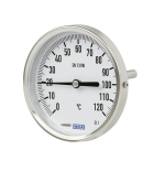 Termometro a/inox. Wika A52.063 0...160ºC. G 1/2" B macho fija D-8x63 mm. codigo 3561011