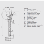 Vaina a/inox. Wika para roscar Forma 5 G 1/2" B 8x0,9 mm. 382 mm. codigo 45716904