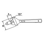 Llave ajustable moleta lateral Ega Master 10" Titacrom® codigo 58128