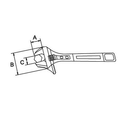 Llave ajustable combi alavesa Ega Master 12" Titacrom® codigo 61935