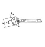 Llave ajustable combi alavesa Ega Master 12" Titacrom® codigo 61935