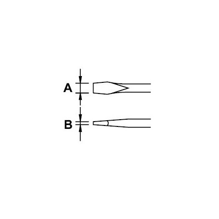 Destornillador electricista Ega Master 1/8" x 4" x 0,02" Mastertork codigo 55354