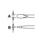 Destornillador electricista Ega Master 1/8" x 4" x 0,02" Mastertork codigo 55354