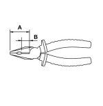 Alicate universal Ega Master 165 mm. Titacrom® Bimat codigo 62331