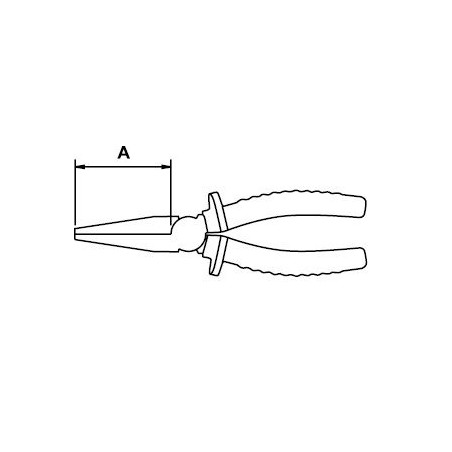 Alicate boca plana Ega Master 160 mm. Titacrom® Bimat codigo 62337
