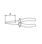 Alicate boca plana Ega Master 160 mm. Titacrom® Bimat codigo 62337