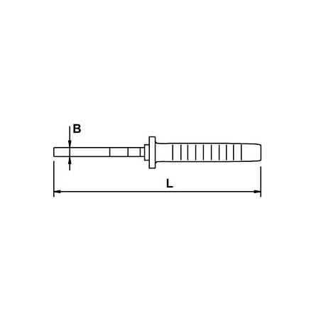 Alicate boca plana Ega Master 160 mm. Titacrom® Bimat codigo 62337