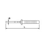 Alicate boca plana Ega Master 160 mm. Titacrom® Bimat codigo 62337