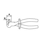 Alicate corte frontal electricista Ega Master 160 mm. Titacrom® Bimat codigo 62346