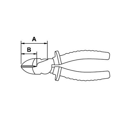 Alicate corte diagonal Ega Master 190 mm. Mastercut Titacrom® Bimat codigo 62350