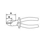 Alicate corte diagonal Ega Master 190 mm. Mastercut Titacrom® Bimat codigo 62350