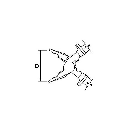 Alicate universal Ega Master 160 mm. Titacrom® Bimat 1000 V. codigo 76582